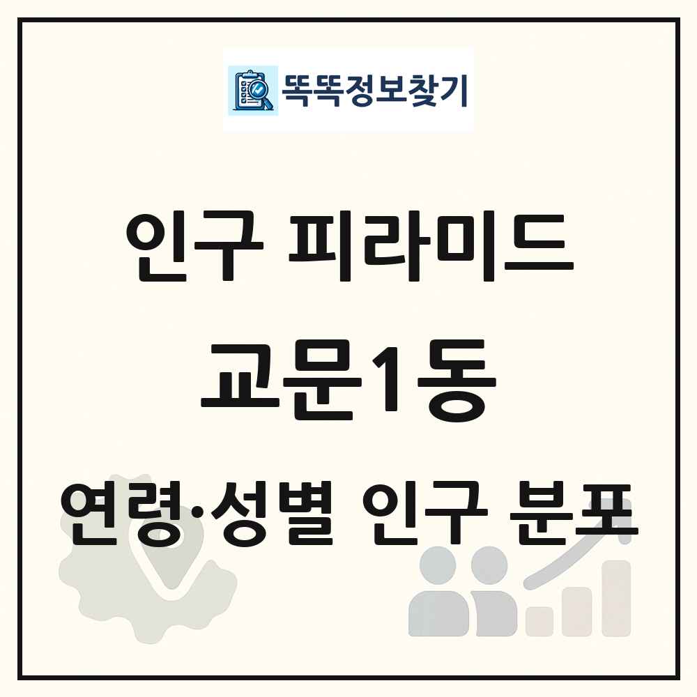 교문1동 인구 피라미드 링크 그림